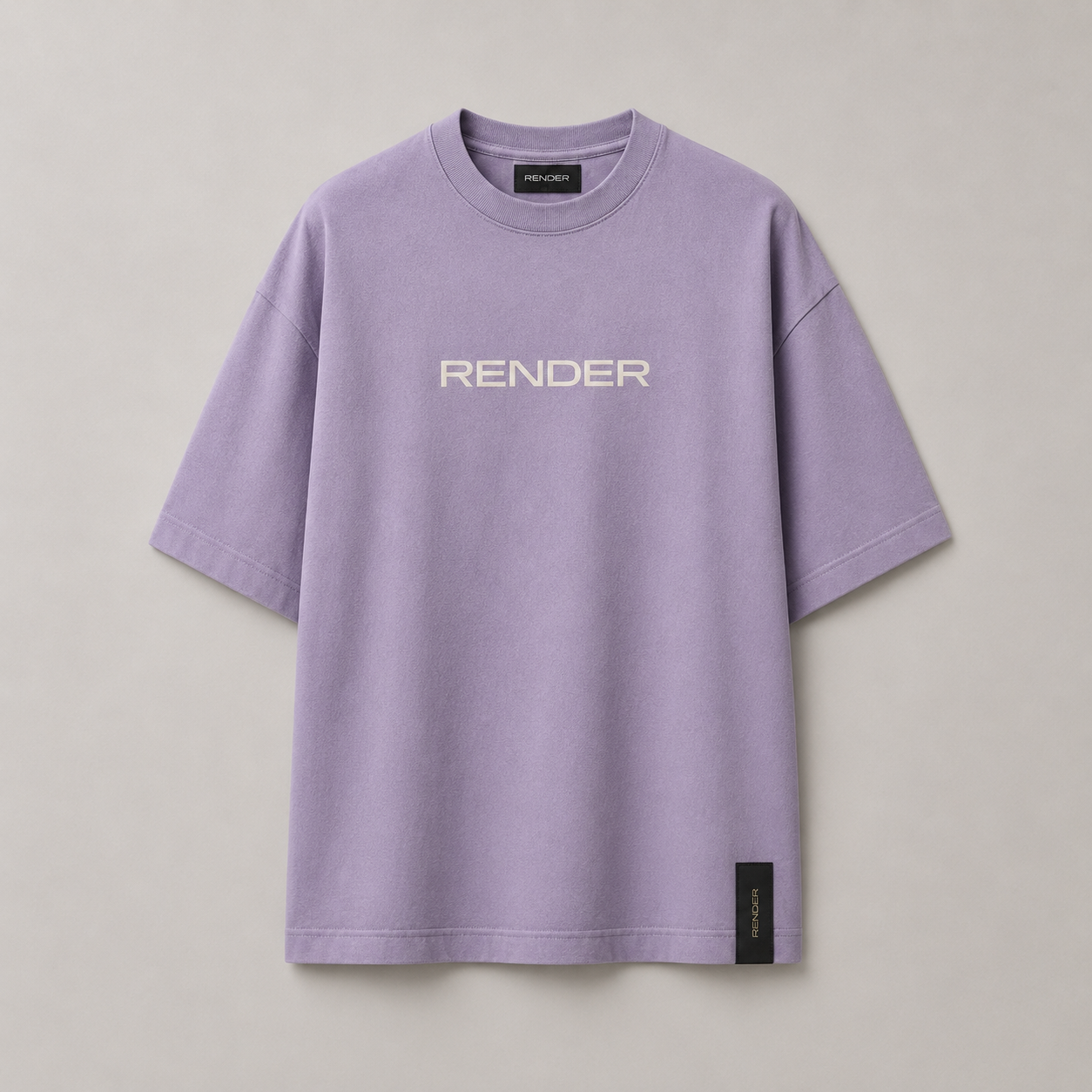 RENDER Lavender Oversized Drop Shoulder T-Shirt