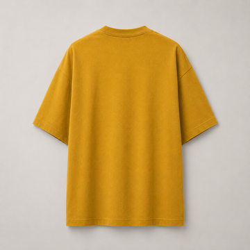 RENDER Mustard Oversized Drop Shoulder T-Shirt