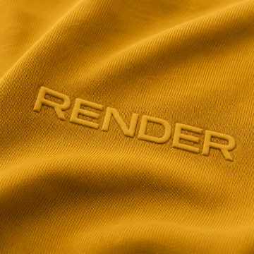 RENDER Mustard Oversized Drop Shoulder T-Shirt