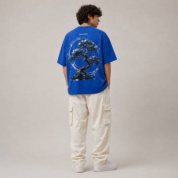 RENDER Phoenix Bonsai Oversized T-Shirt – Royal Blue