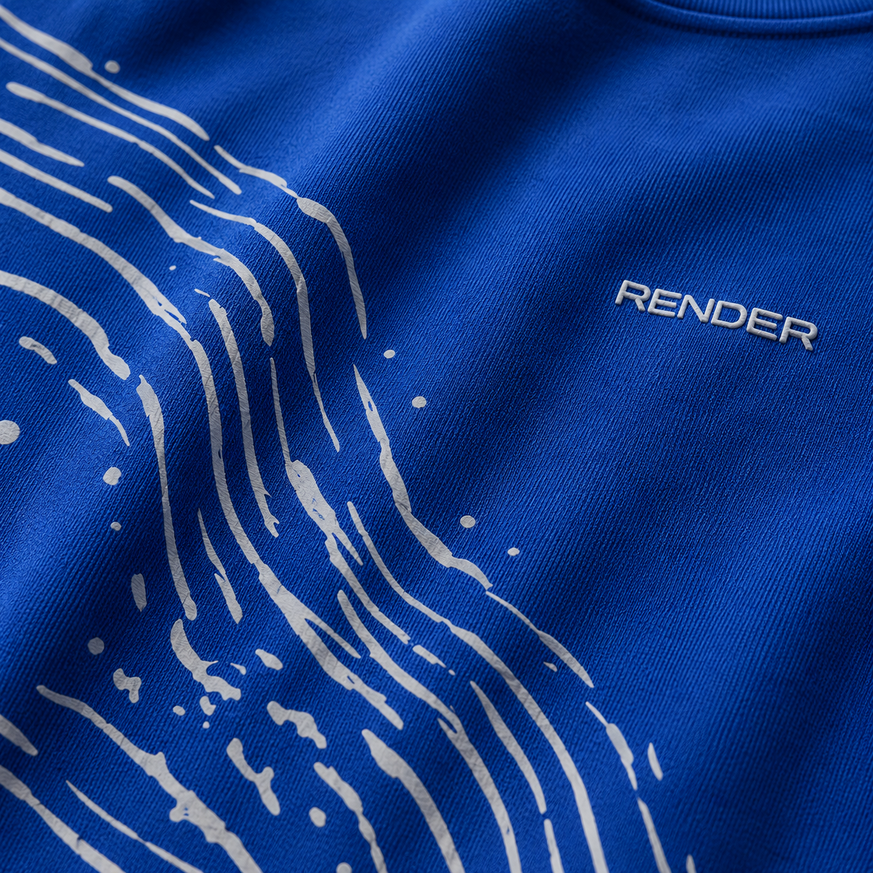RENDER Phoenix Bonsai Oversized T-Shirt – Royal Blue