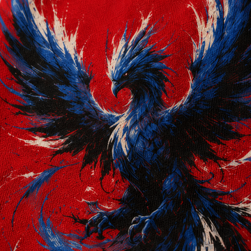 RENDER Phoenix Form Oversized T-Shirt — Red