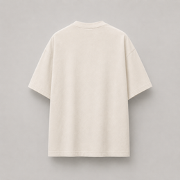RENDER Ivory Oversized Drop Shoulder T-Shirt