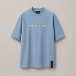 RENDER Skyline Blue Oversized T-Shirt