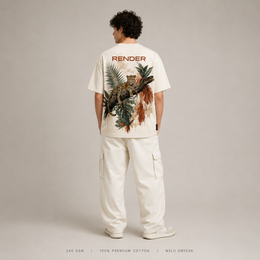 RENDER Wild Origin Oversized Tee – Ivory