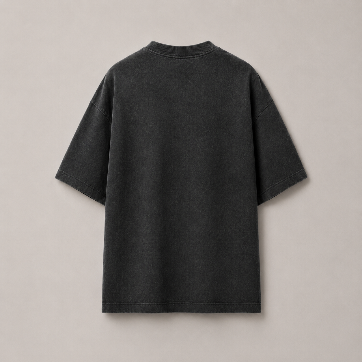 RENDER Charcoal Black Oversized Drop Shoulder T-Shirt