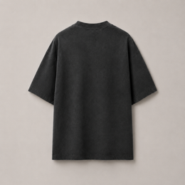 RENDER Charcoal Black Oversized Drop Shoulder T-Shirt