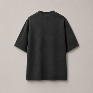 RENDER Charcoal Black Oversized Drop Shoulder T-Shirt