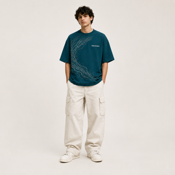 RENDER Aqua Vortex Oversized Tee