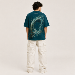 RENDER Aqua Vortex Oversized Tee