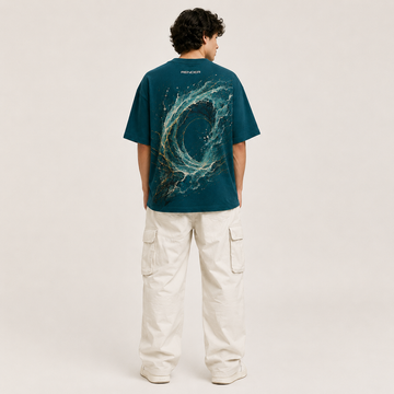 RENDER Aqua Vortex Oversized Tee