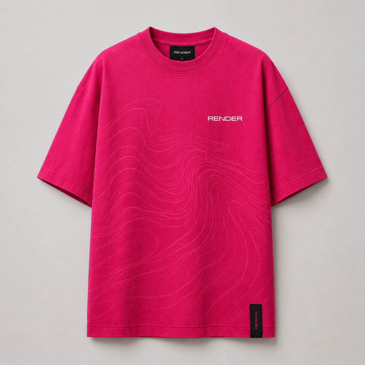 RENDER Midnight Panther Oversized T-Shirt – Magenta
