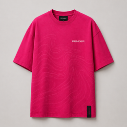 RENDER Midnight Panther Oversized T-Shirt – Magenta