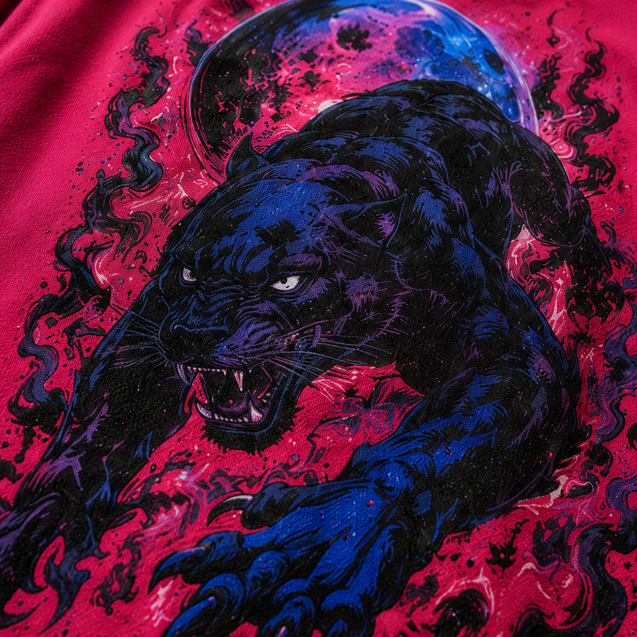 RENDER Midnight Panther Oversized T-Shirt – Magenta